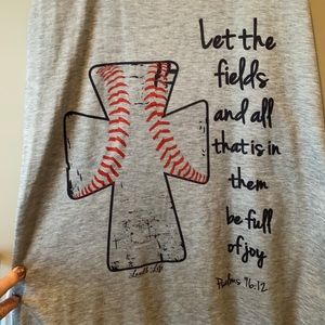 Women’s baseball print tank